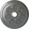 Ekena Millwork Spiral Ceiling Medallion (Fits Canopies up to 4"), Hand-Painted Silver, 25 1/4"OD x 4"ID x 2"P CM25SPSLS - alternate 1